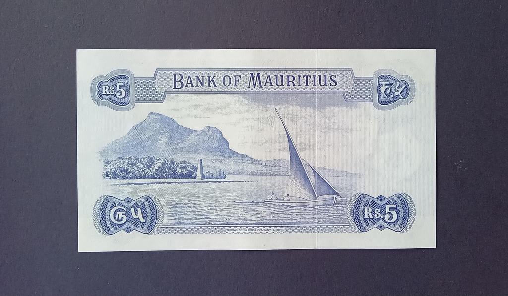 Billet de 5 Rupees île Maurice 1967 - NEUF