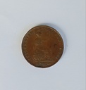 Demi penny Victoria - 1853