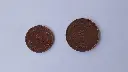 Lot de 2 monnaies île Maurice - 2 cents 1924 - 5 cents 1923